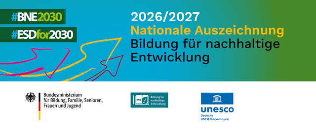 Verlinkung zum Bildungeinrichtung für Nachhaltigkeit Portal
